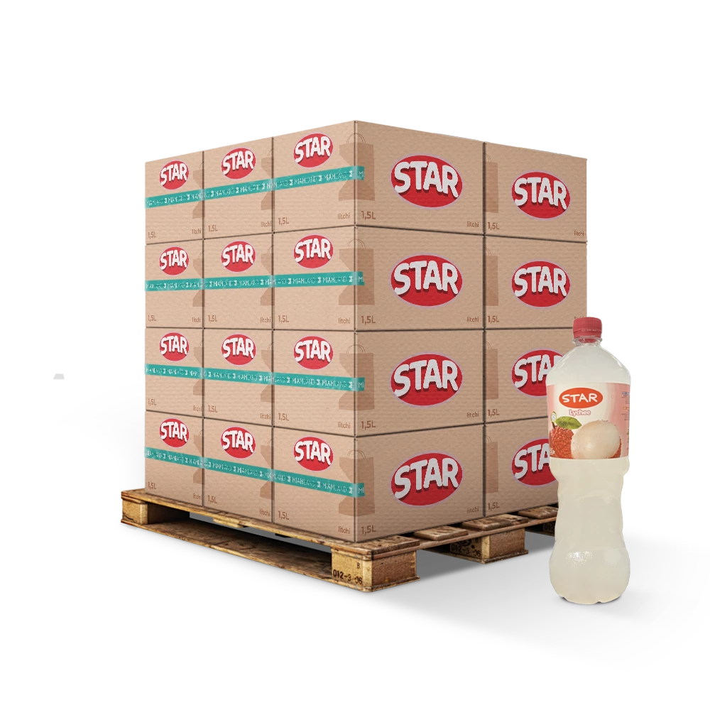 Litchi soda 1,5 L X6 Eur - Star