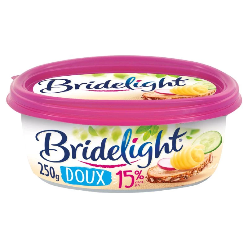 Beurre doux 15% M.G 250g - BRIDELIGHT