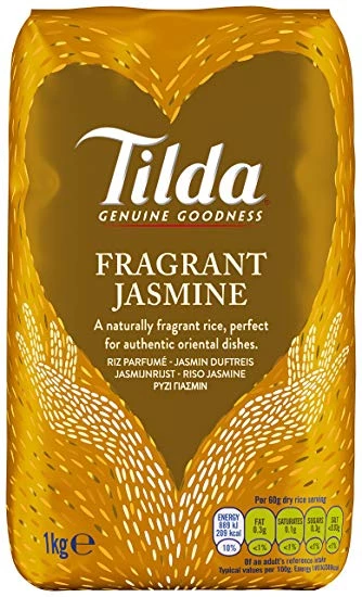 タイ産ジャスミン香り米、1kg - TILDA