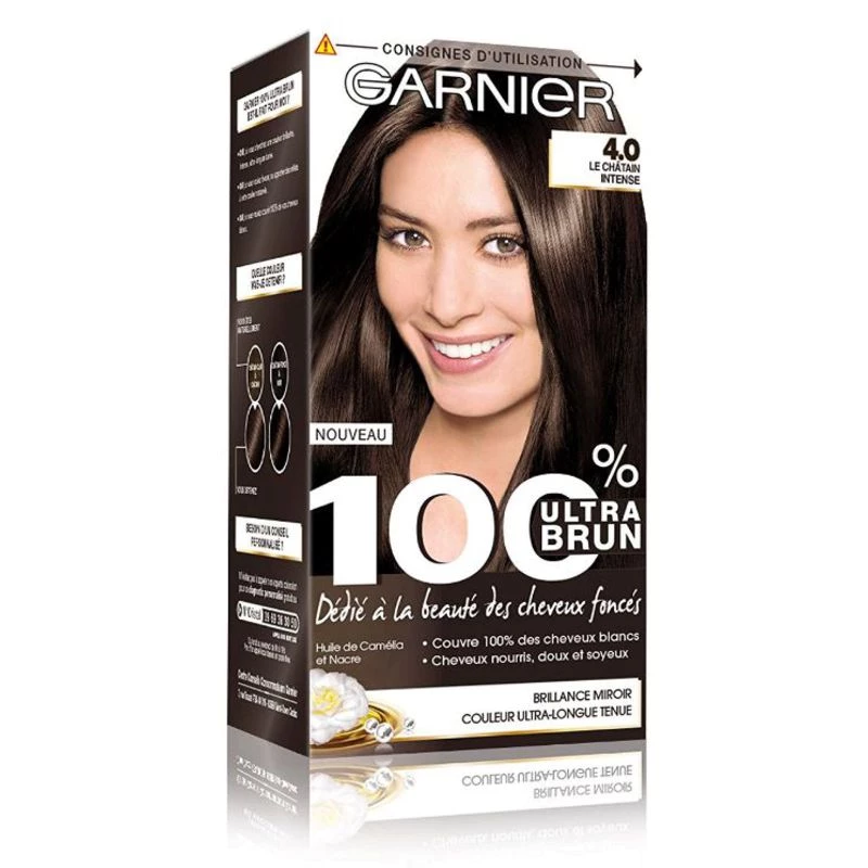 Coloration Cheveux Permanente 4.0 Le Chatain Intense 100% COLOR - GARNIER