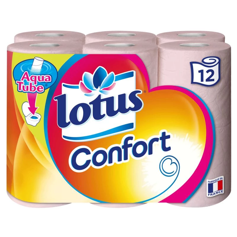 Papier toilette confort x12 - LOTUS