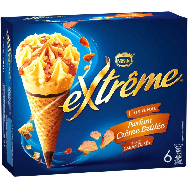 クレームブリュレ アイスクリーム X6 426g - ネスレ