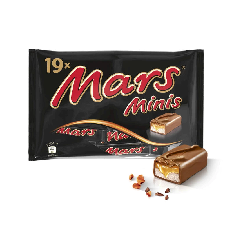 Mini barras de chocolate caramelo 366g - MARS