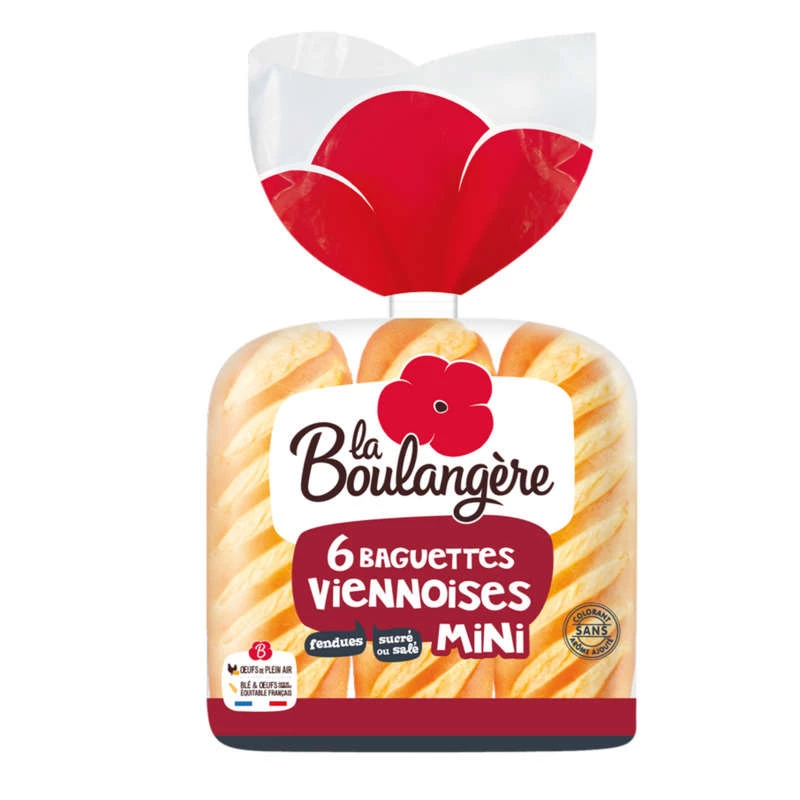 6 Mini Baguettes Viennoises 33