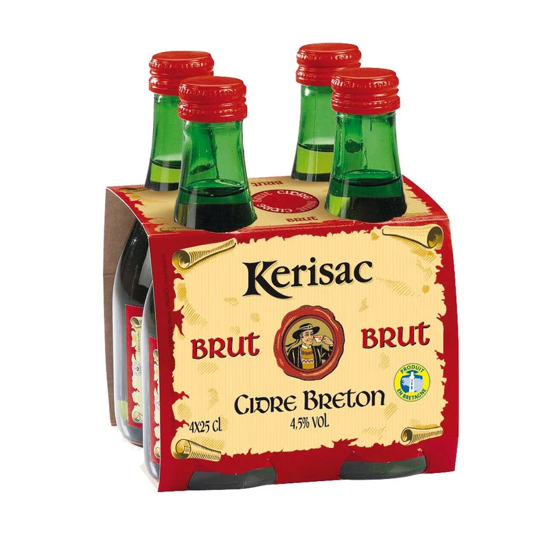 Cidre Brut 4x25cl - Kérisac