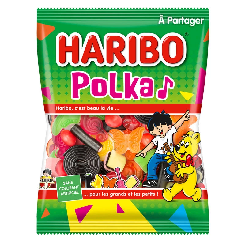 Bonbon polka 300g - HARIBO