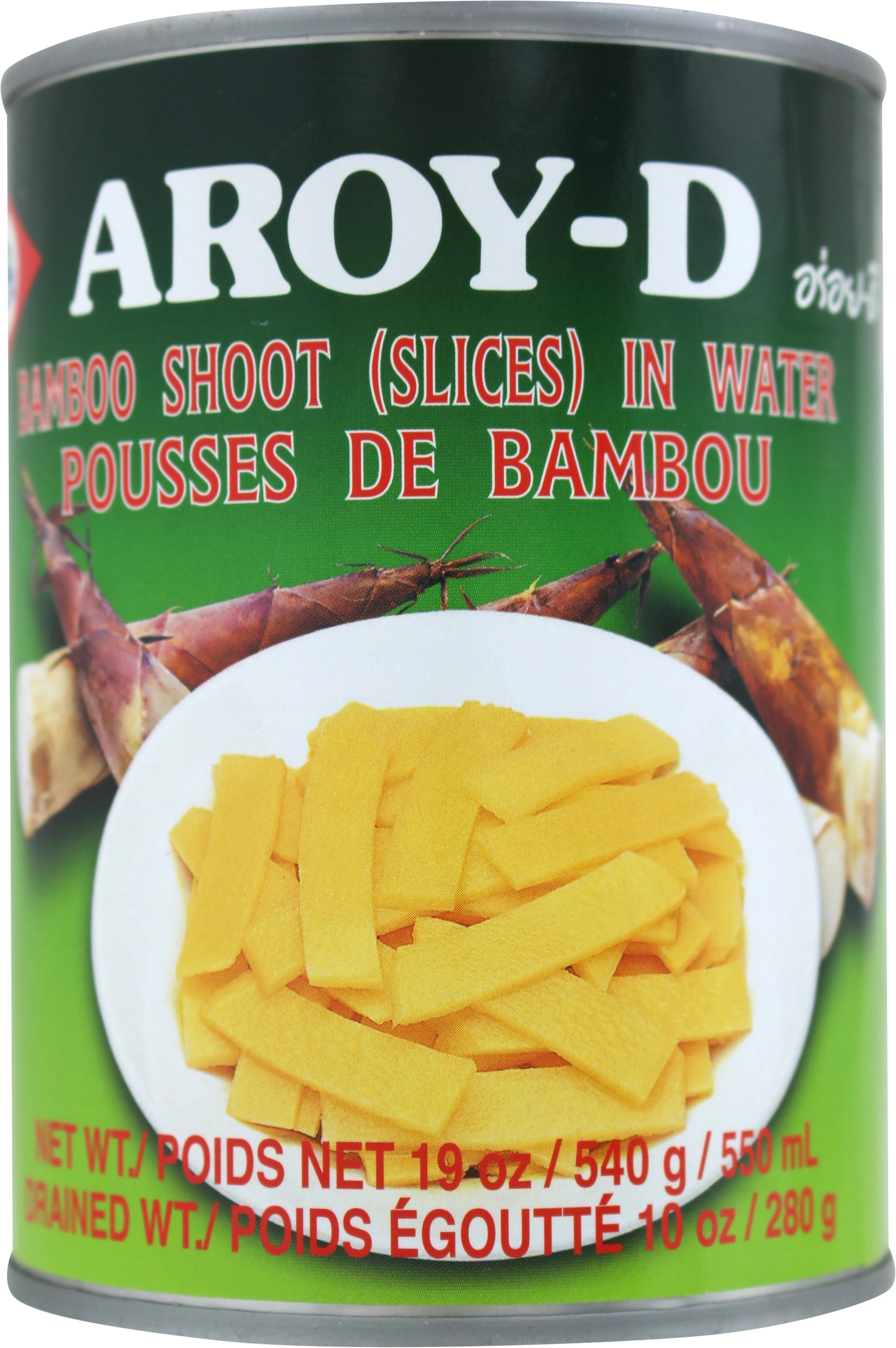 Fatias de Broto de Bambu 24 X 540 Gr - Aroy-d