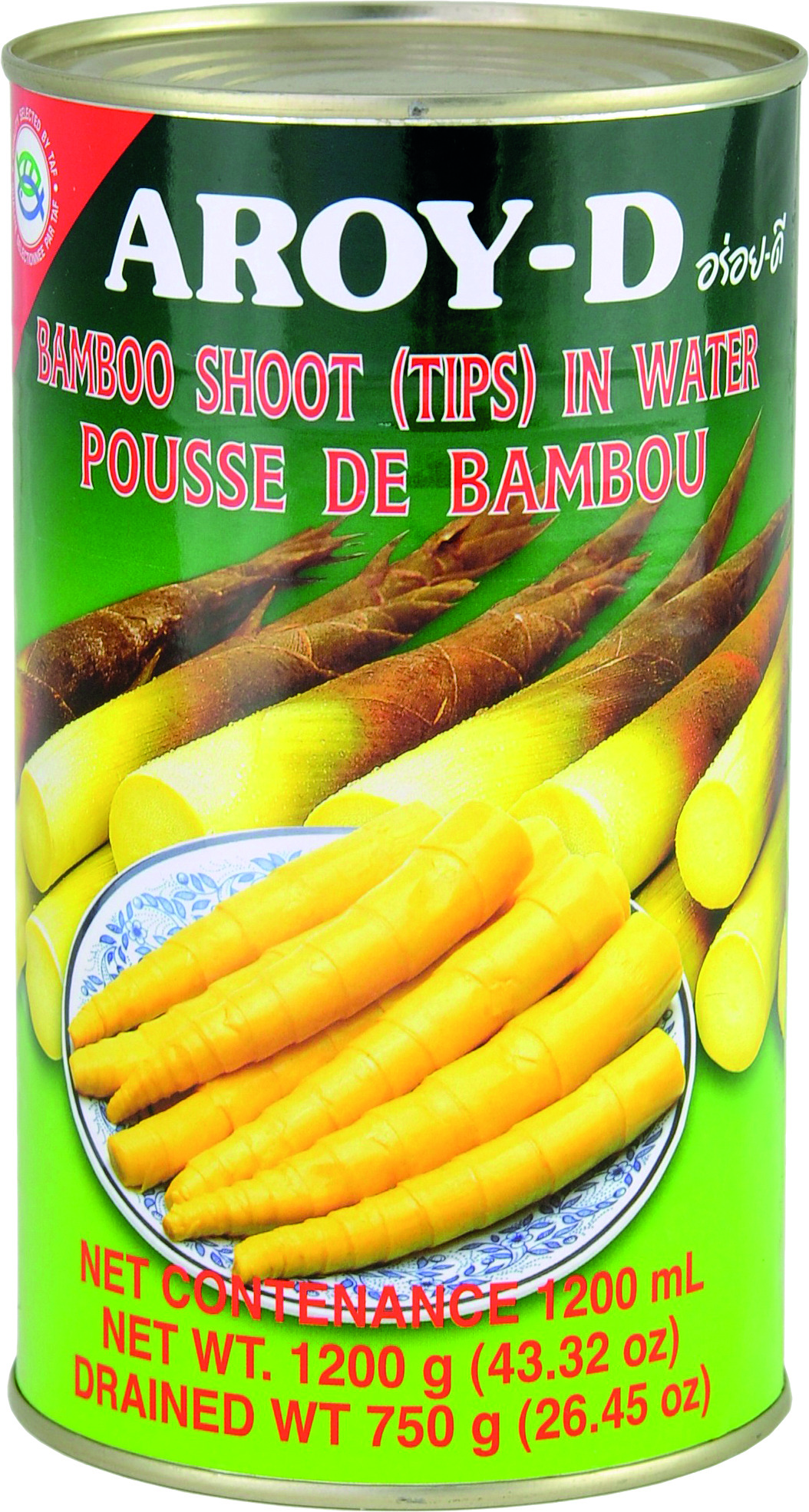 Bamboo Shoots Tip 12 X 1200 Gr - Aroy-d
