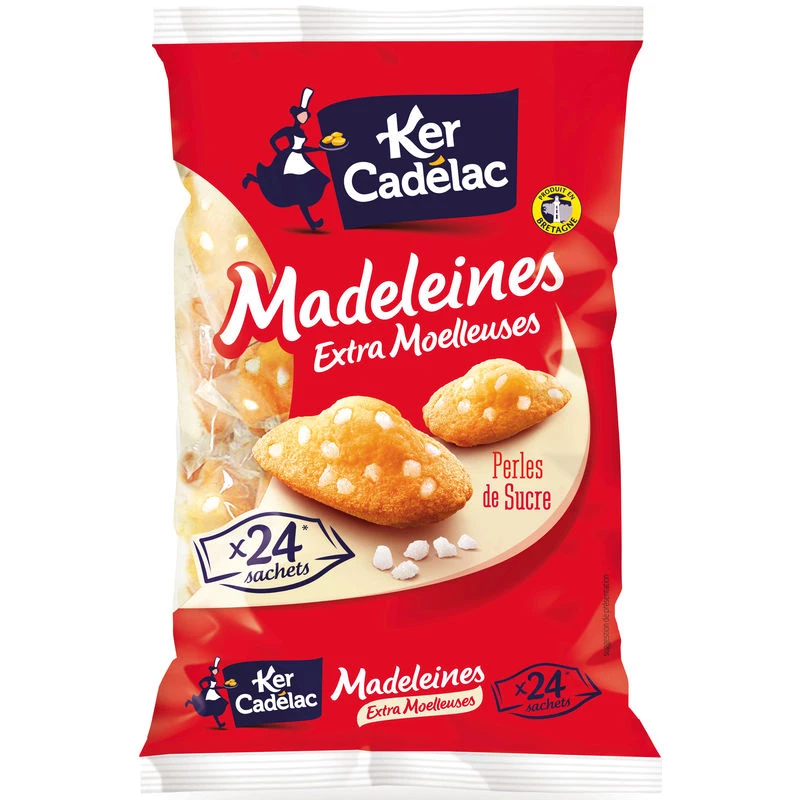 Madeleines Extra Moelleuse aux sucres 600g - Ker Cadélac