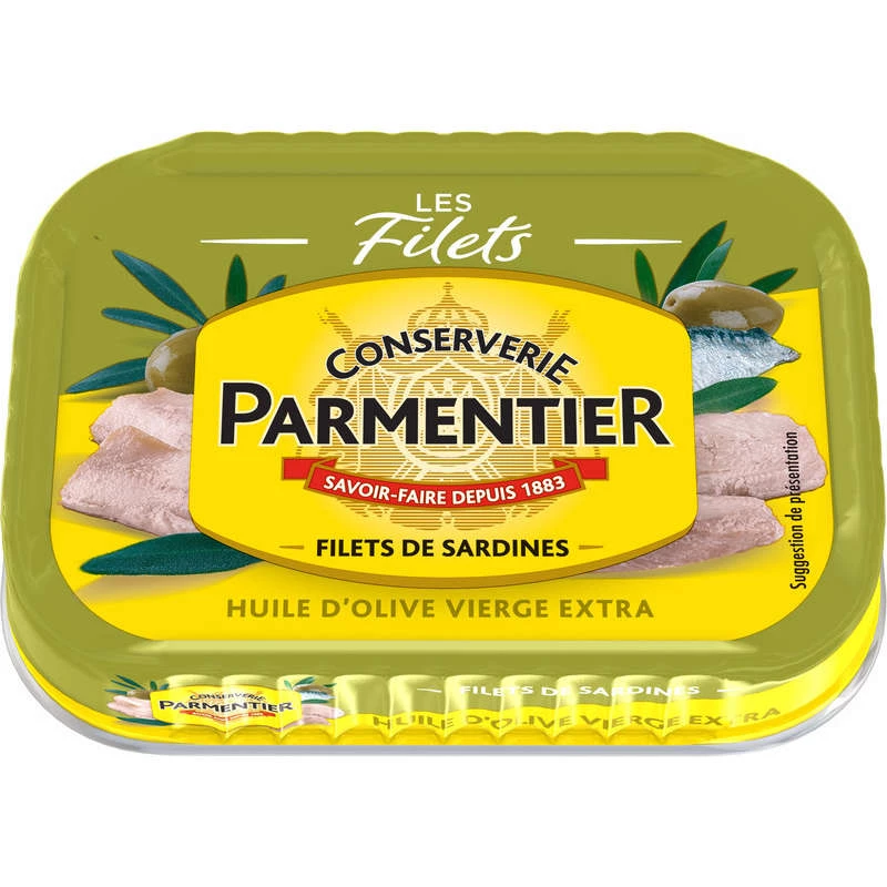 橄榄油沙丁鱼片 95 克 - PARMENTIER
