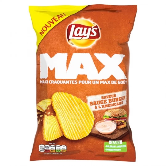 Chips Max saveur sauce burger à l'américaine 120g - LAY'S
