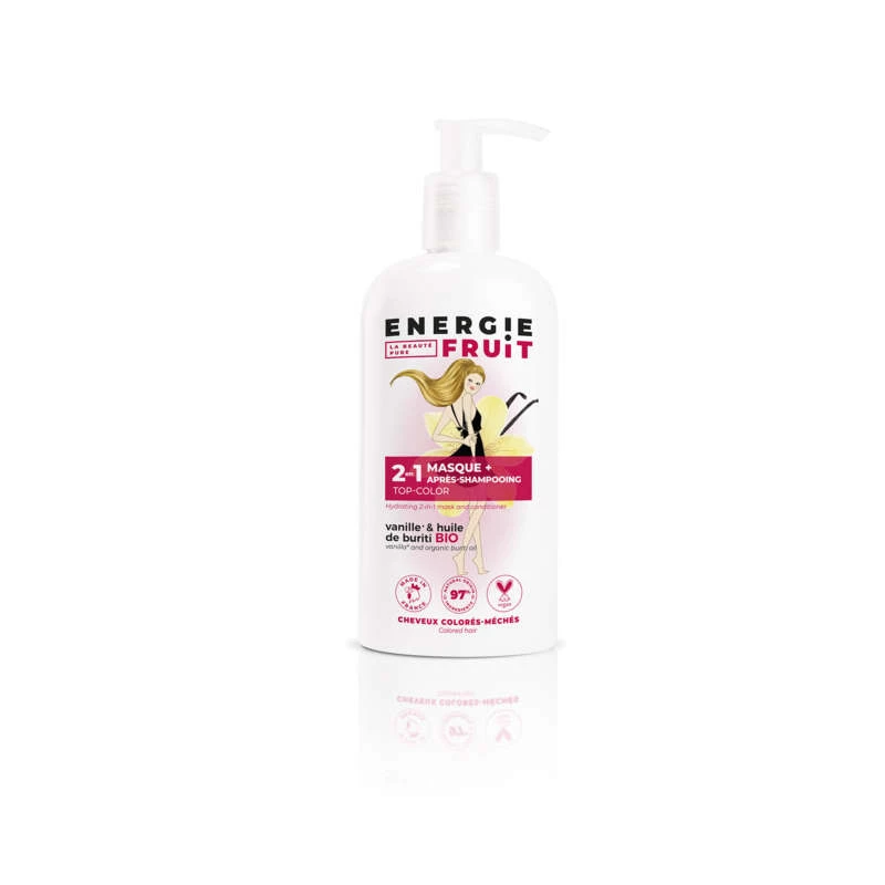 Masque & après-shampoing cheveux colorés vanille & huile de buriti 300ml - ENERGIE FRUIT