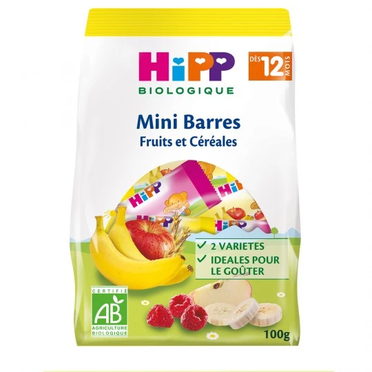 قطع صغيرة من الفاكهة العضوية للأطفال من سن 12 شهرًا 100 جرام - HIPP