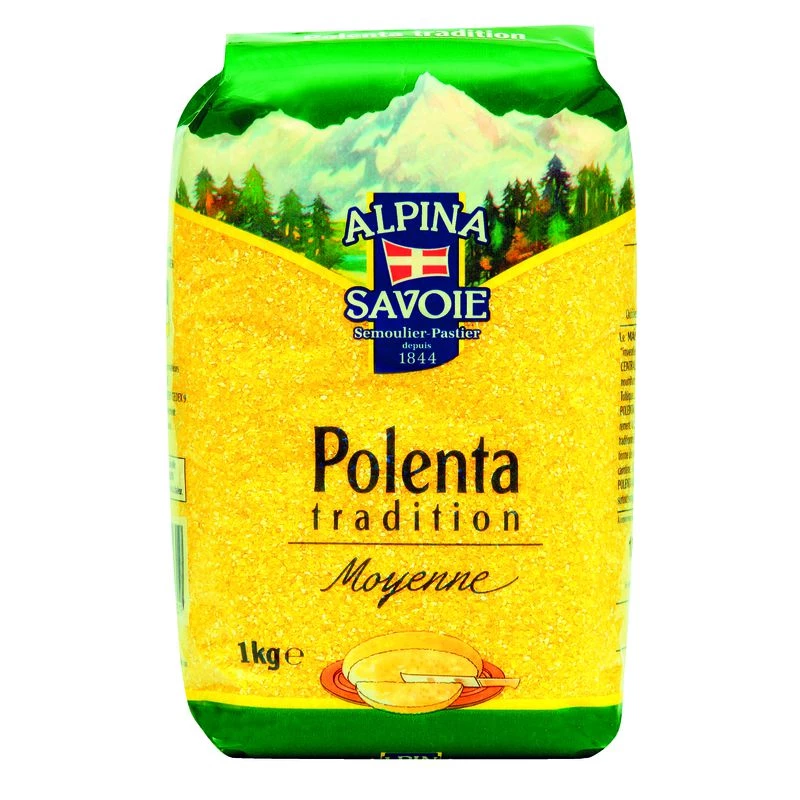 Polenta Grains Moyens Sans Gluten, 1kg - ALPINA SAVOIE