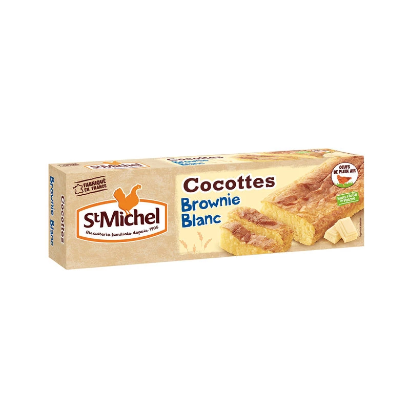 Cocottes Brownie Blanc, 240g - ST MICHEL