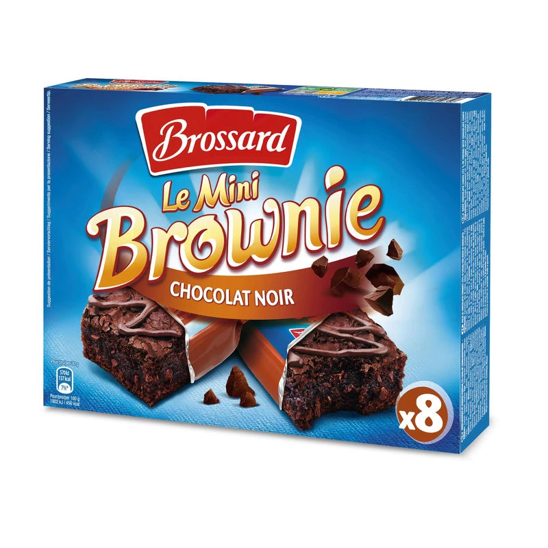 Mini Brownie Chocolat Noir x8 - Brossard