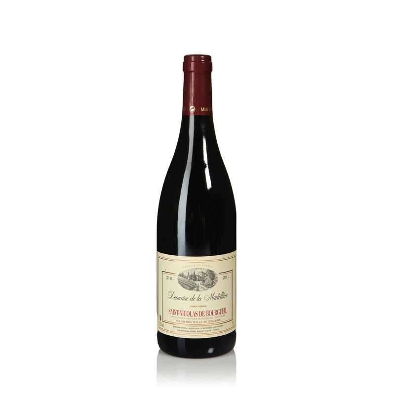Vin Rouge Saint Nicolas de Bourgueil, 12,5°, 75cl - DOMAINE DE LA MARTELLIERE