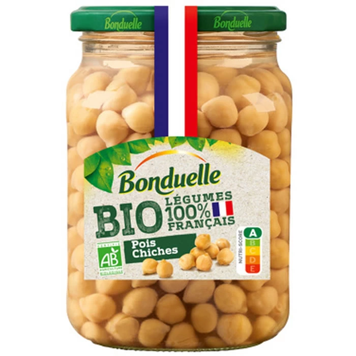 Pois Chiches Bio 100% Français 340g - BONDUELLE