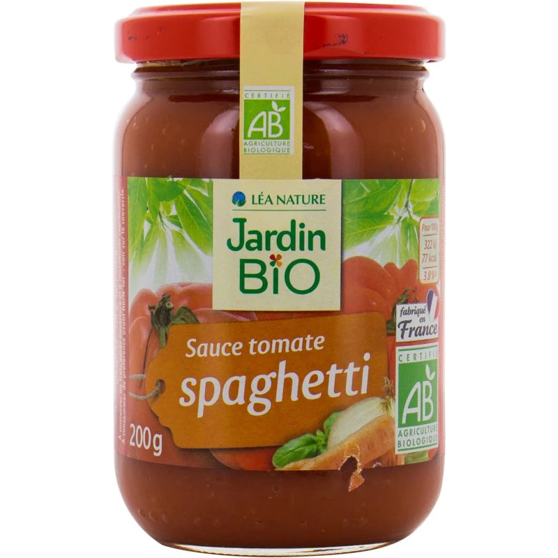 Sauce tomate spaghetti BIO 200g - JARDIN BIO