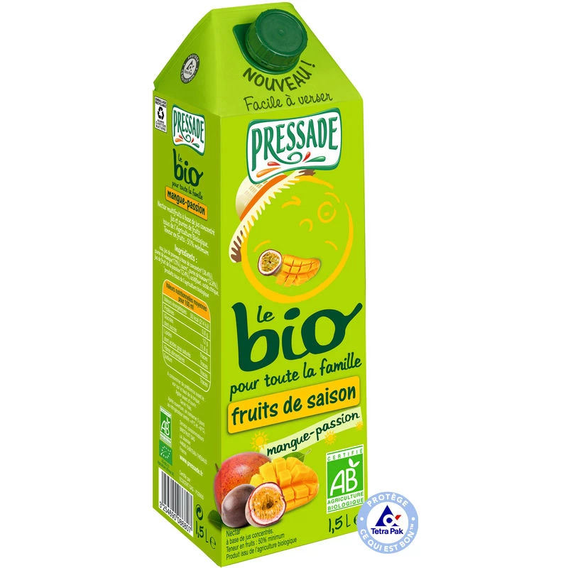 Nectar mangue/ passion Bio 1,5L - PRESSADE
