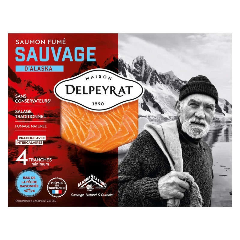 Saumon Fume Sauvage Alaska 4tr