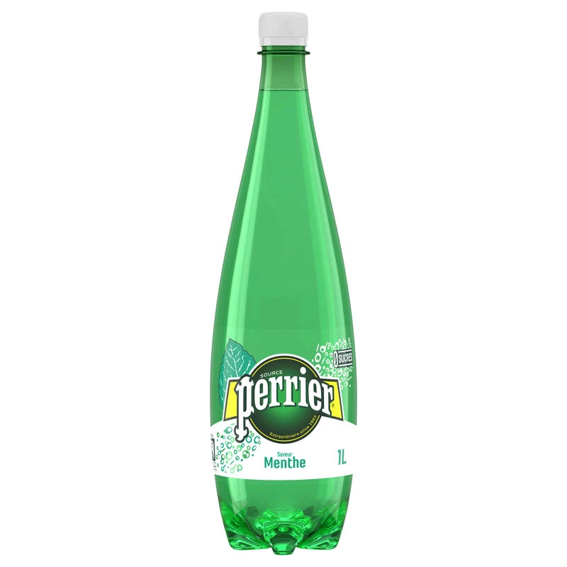 Mint sparkling mineral water 1L - PERRIER