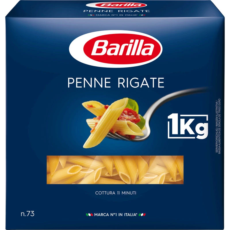 Penne rigate pasta n°73 1kg - BARILLA