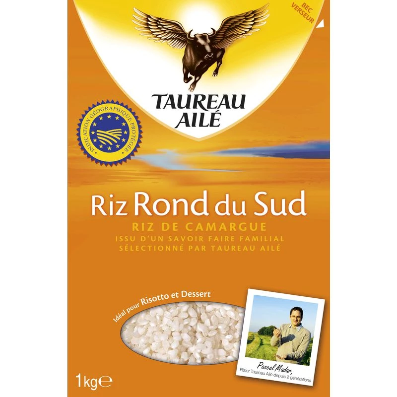 Южный круглый рис, 1 кг - TAUREAU AILE