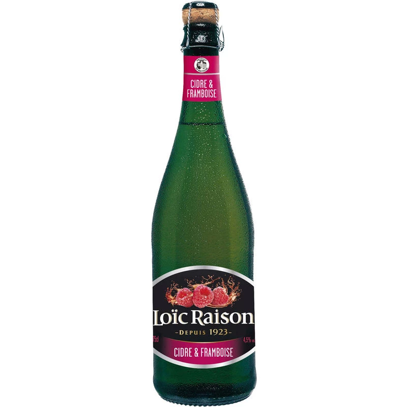 Cidre Framboise 75cl - Loic Raison
