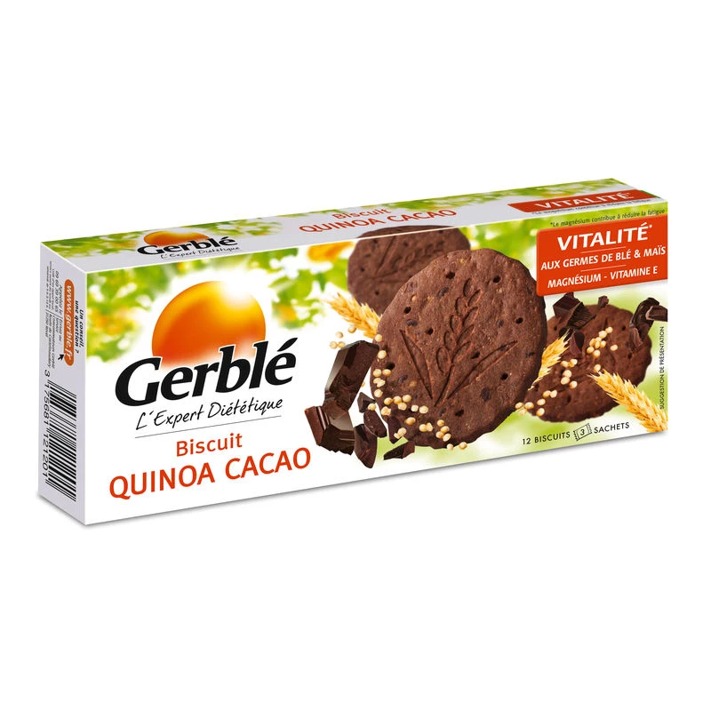 Biscuit quinoa cacao 132g - GERBLE