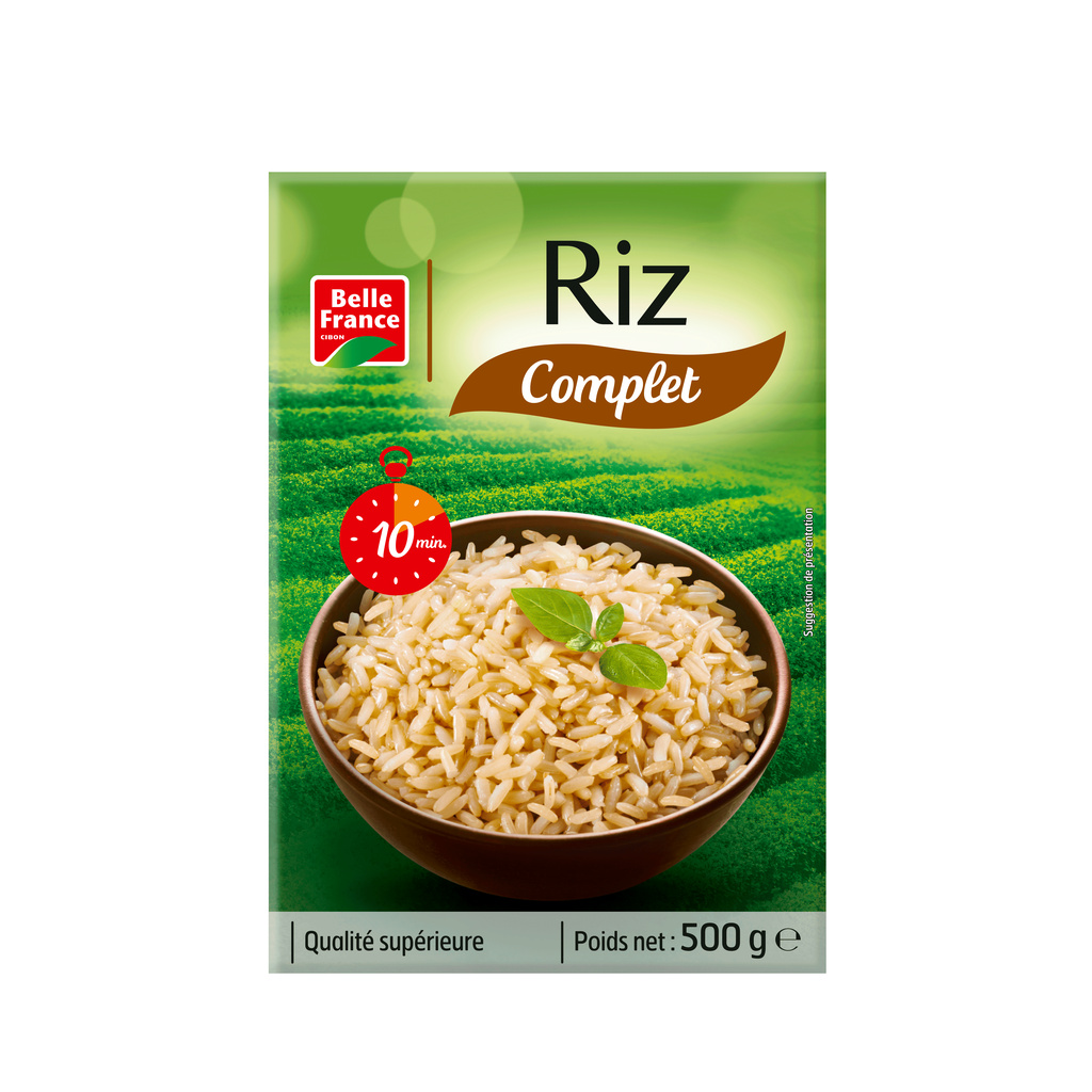 Arroz Integral Longo 10 Min Caixa 500g - BELLE FRANCE