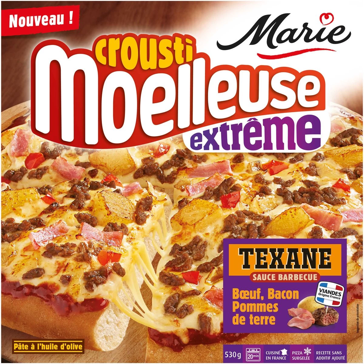 Pizza texane sauce barbecue 530g - MARIE