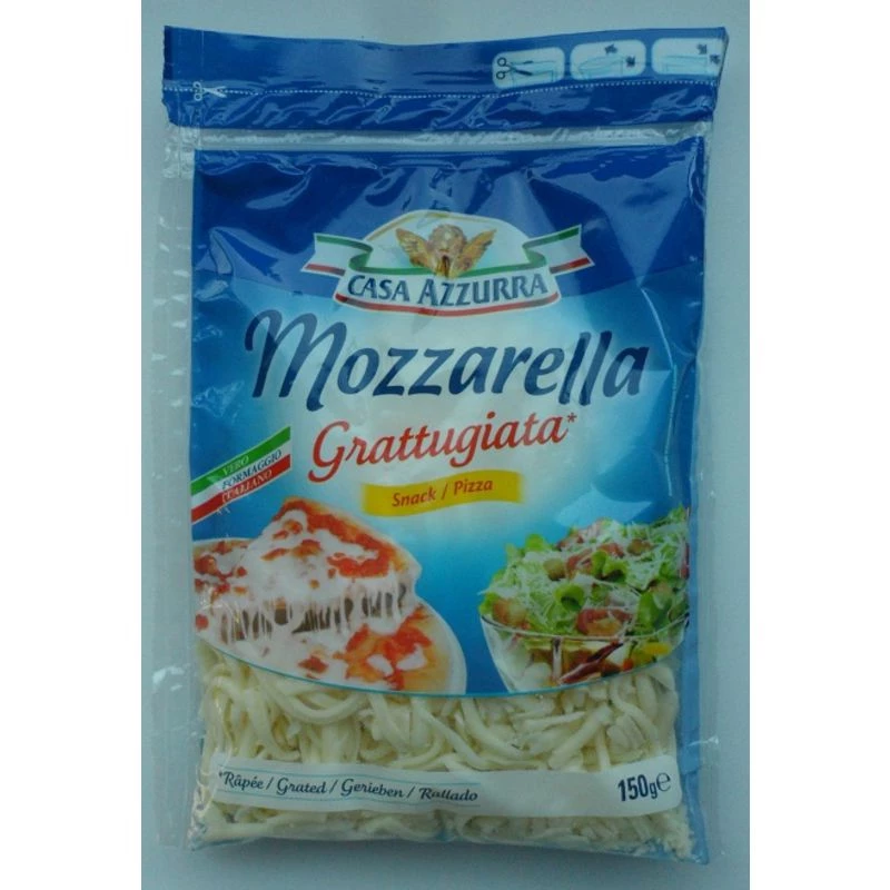 Fromage Mozzarella Rapé 150gr - CASA AZZURRA