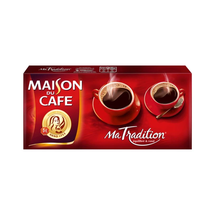 Traditionele gemalen koffie 4x250g - MAISON DU CAFÉ