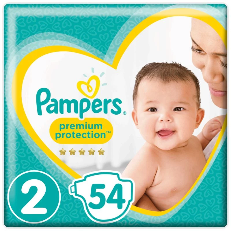 Couches bébé T2 X54 - PAMPERS