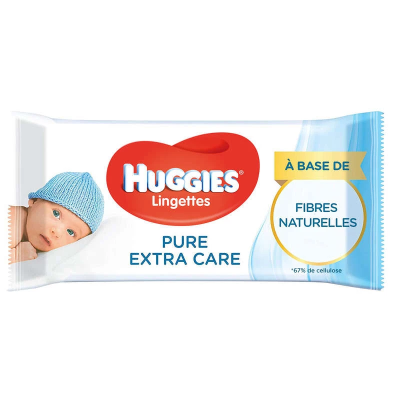 Lingettes pure extra care x56 - HUGGIES