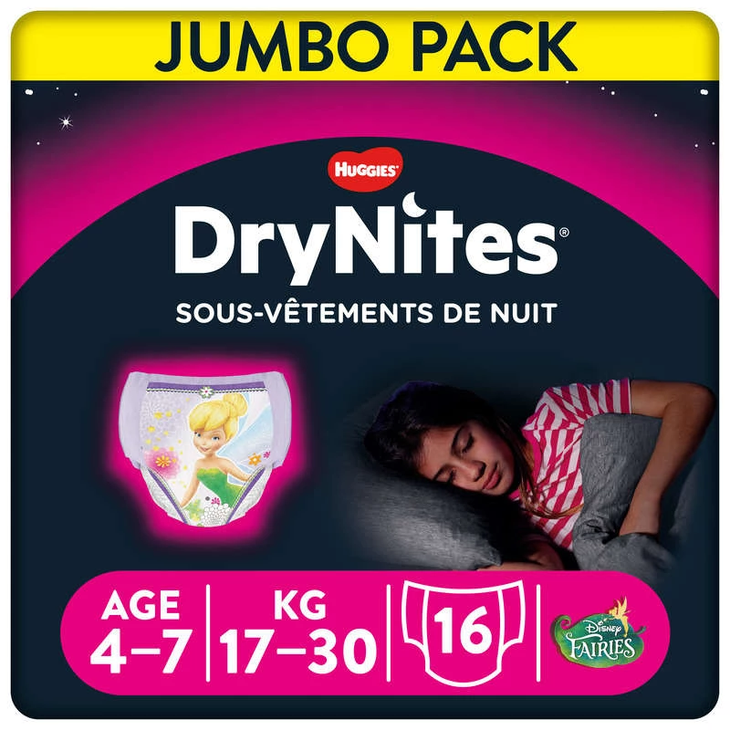 Drynites 4-7 Girl 17-30kg