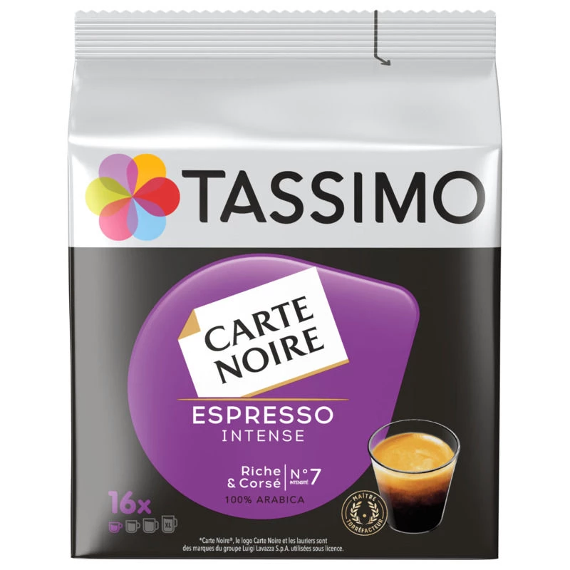 Café Espresso Intenso n°7; x16 capsule da 118 g - TASSIMO