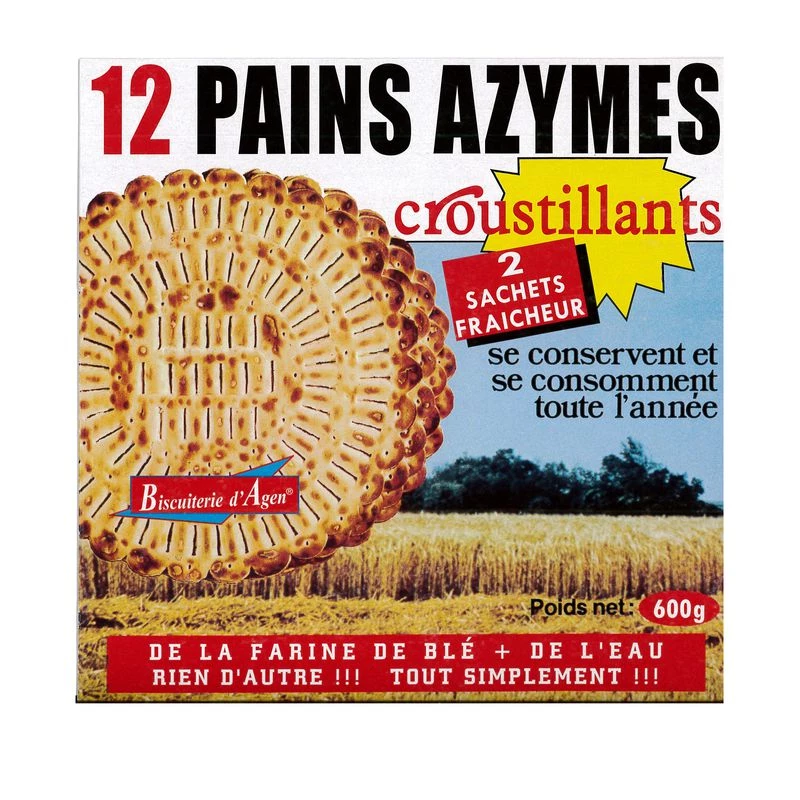 Pain Azyme 12t S.sel 600g