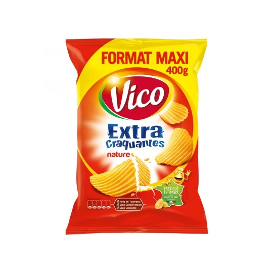 Vico Chips Ext.craq.nat.400g