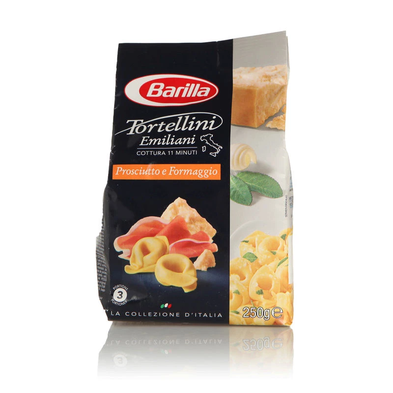 Паста Тортеллини с ветчиной и сыром 250г - BARILLA