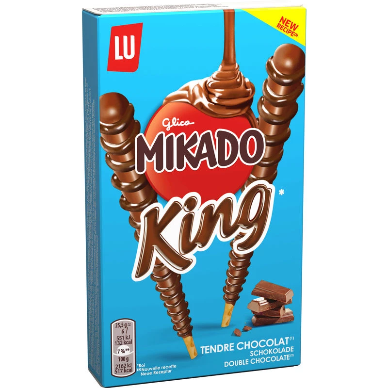 Mikado king double chocolat 51g - LU