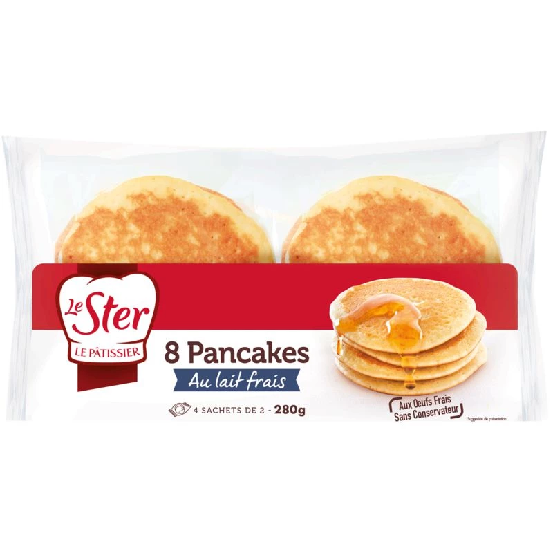 Pancake au Lait Frais x8 280g - LE STER