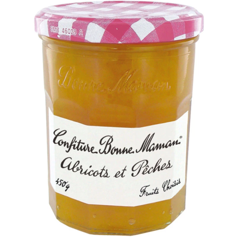 Aprikosen-Pfirsich-Marmelade 450g - BONNE MAMAN