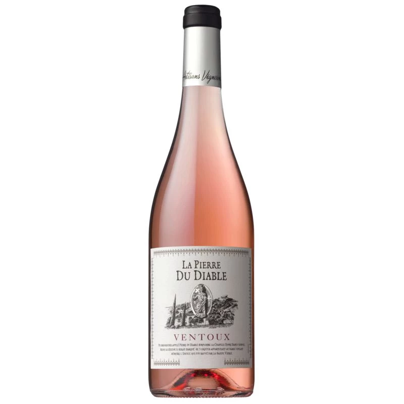 Vin Rosé du Ventoux, 75 cl - LA PIERRE DU DIABLE