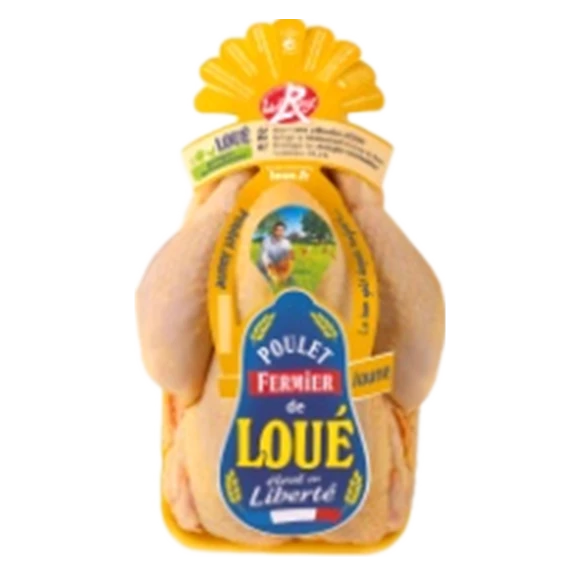 Poulet Fermier Jaune, 1kg - LES FERMIERS DE LOUÉ