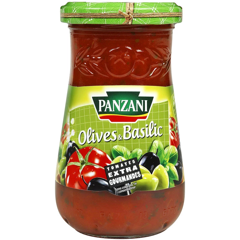 Sauce olive basilic 210g - PANZANI