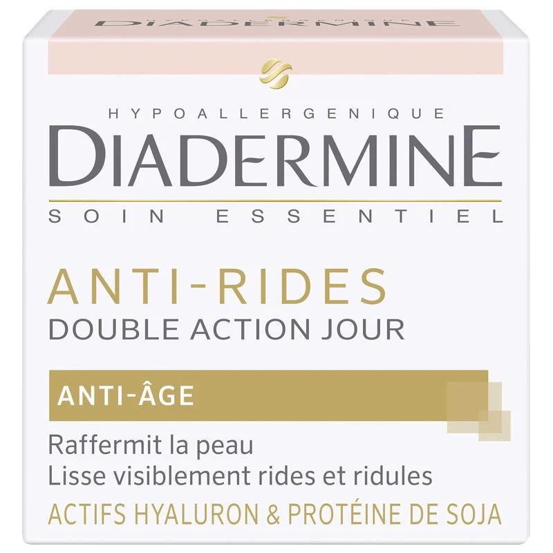 Crème Anti-Rides Double Action Jour, 50ml - DIADERMINE