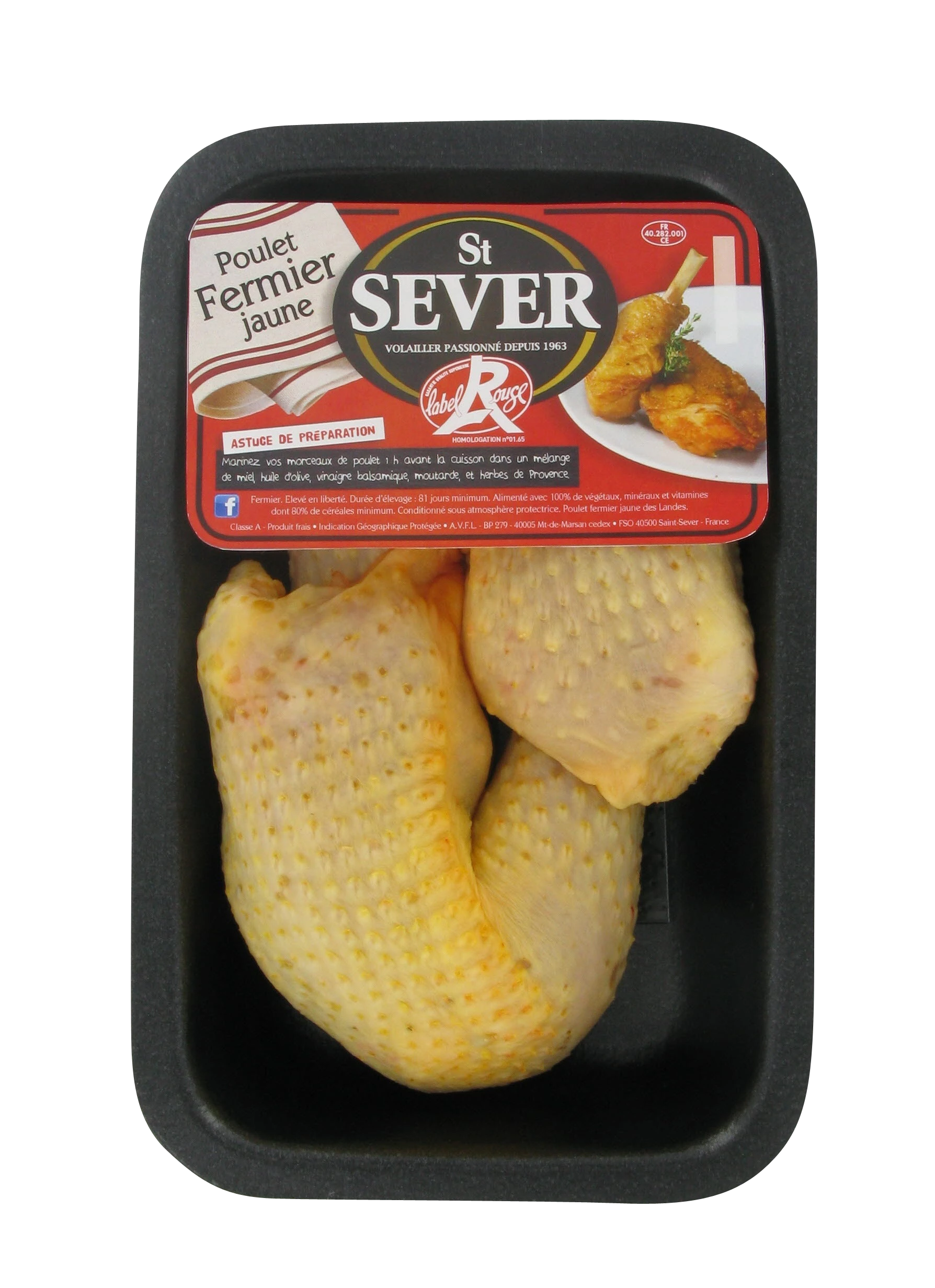 Cuisses de Poulet Fermier Jaune x2 600g - ST SEVER