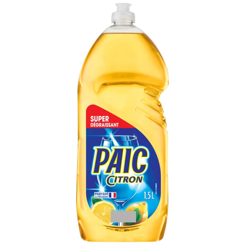 Liquide vaisselle citron 1,5L - PAIC